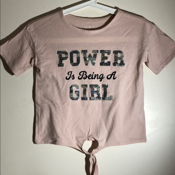 The Childrens Place Girls Big Tie Front Graphic - Picture 2 of 5